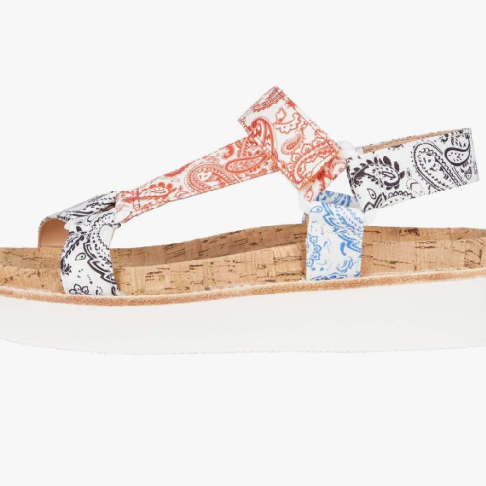 Steven New York brand new in box Belmar bandana print awesome sandals - Picture 9 of 9
